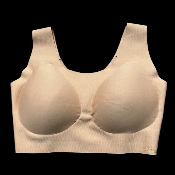 PINK Victoria's Secret Other - Victoria’s Secret Supersoft Lounge Lined Lightly Padded Scoop bra beige L-XXL